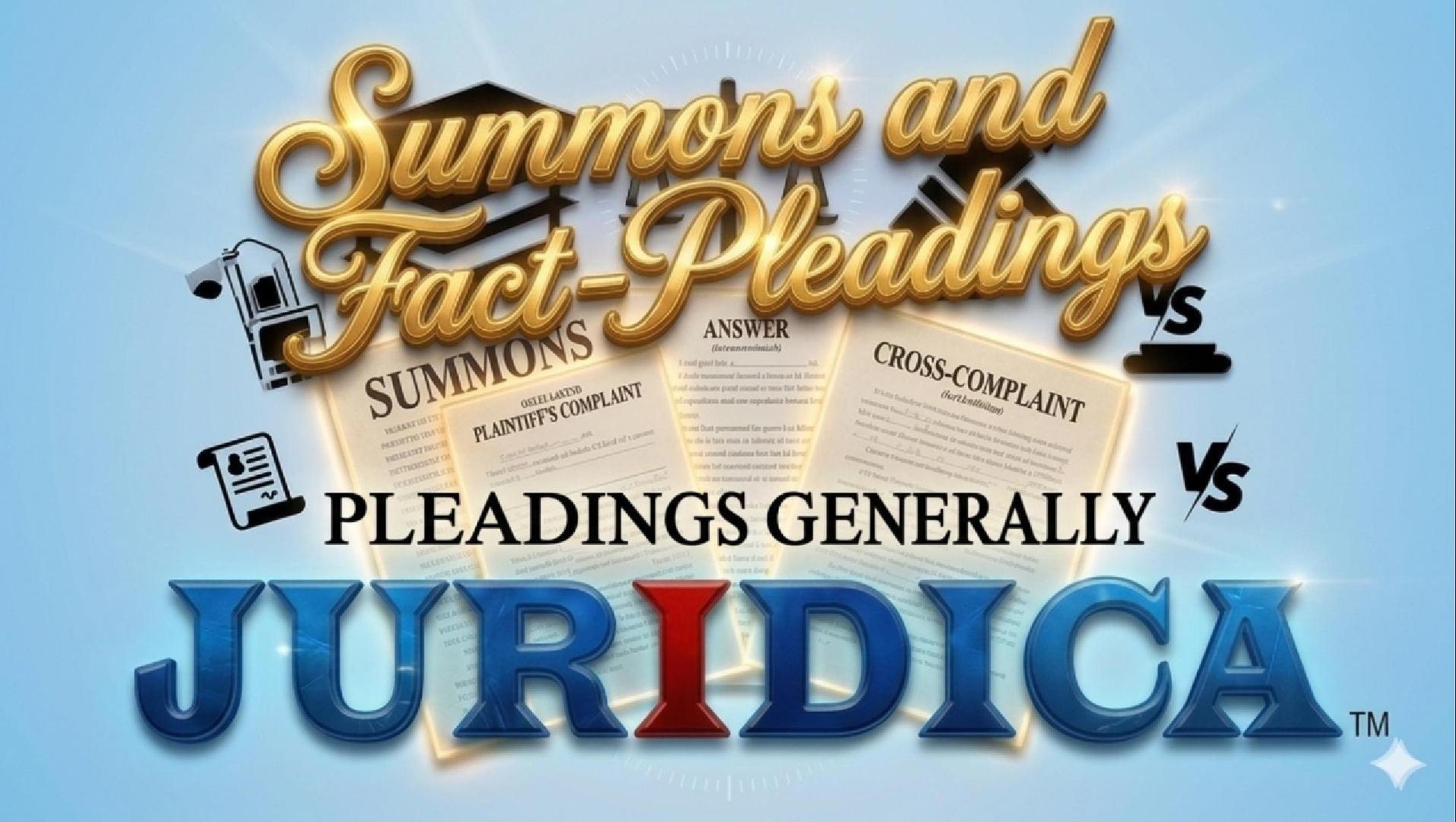 9. Pleadings Generally